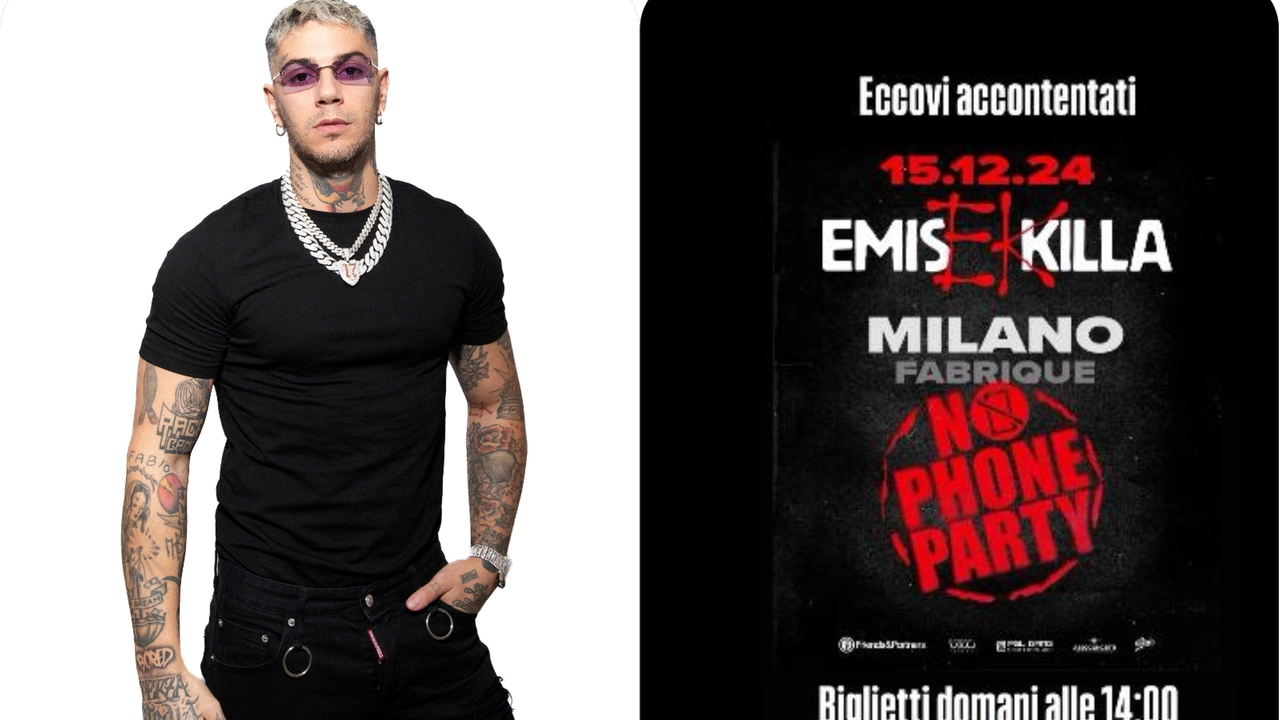 Emis Killa spiazza Milano: concerto senza cellulari al Fabrique