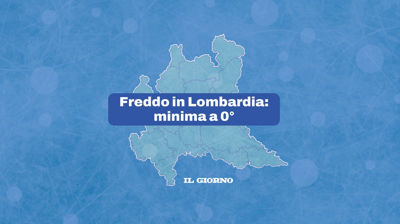 Temperature in picchiata in Lombardia e gelate in arrivo