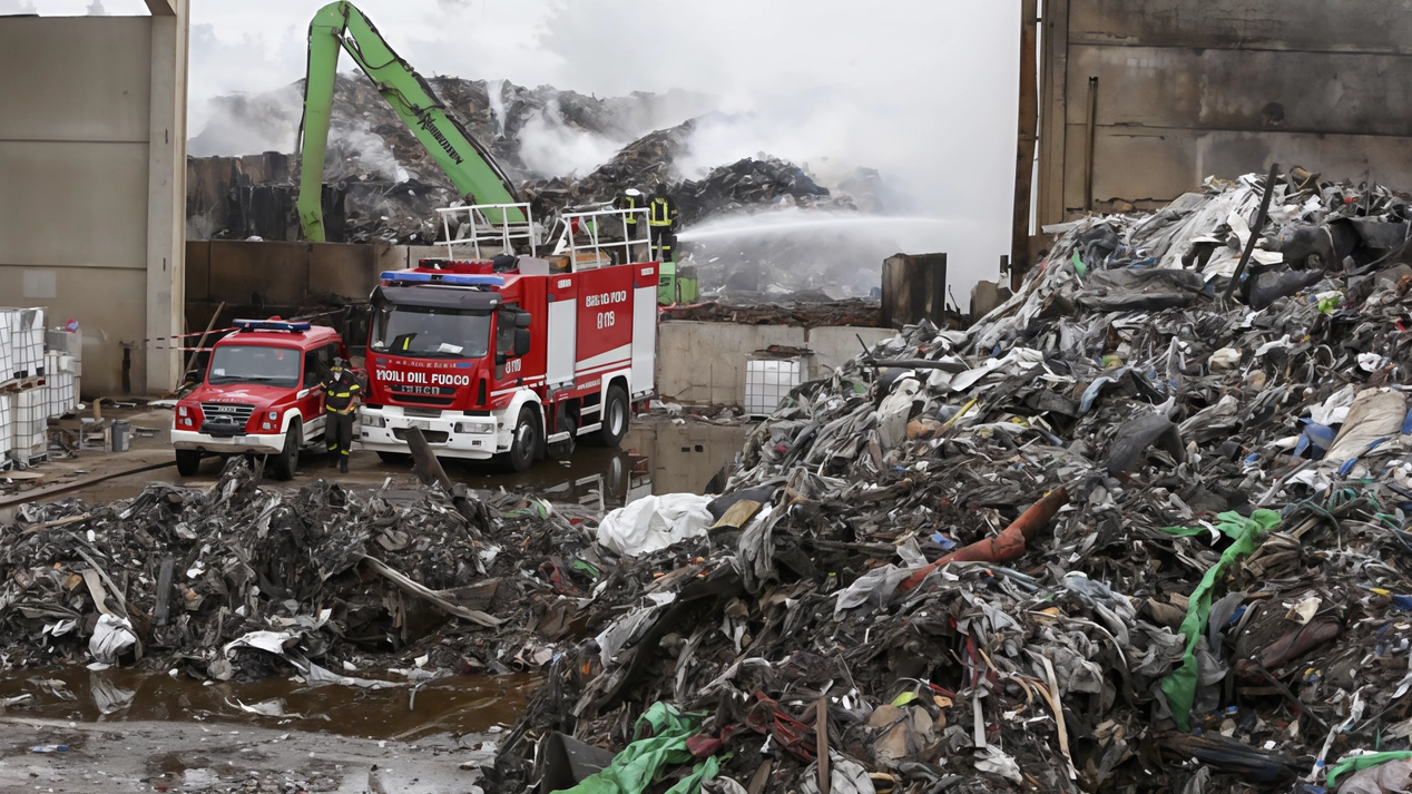 Il sito che si estende su 14mila metri quadrati dell’ex eredi Bertè quando fu colpito sette anni fa da un furioso incendio