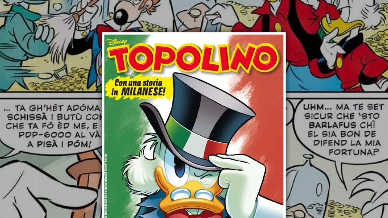 La copertina dell'albo di Topolino che uscità il 17 gennaio