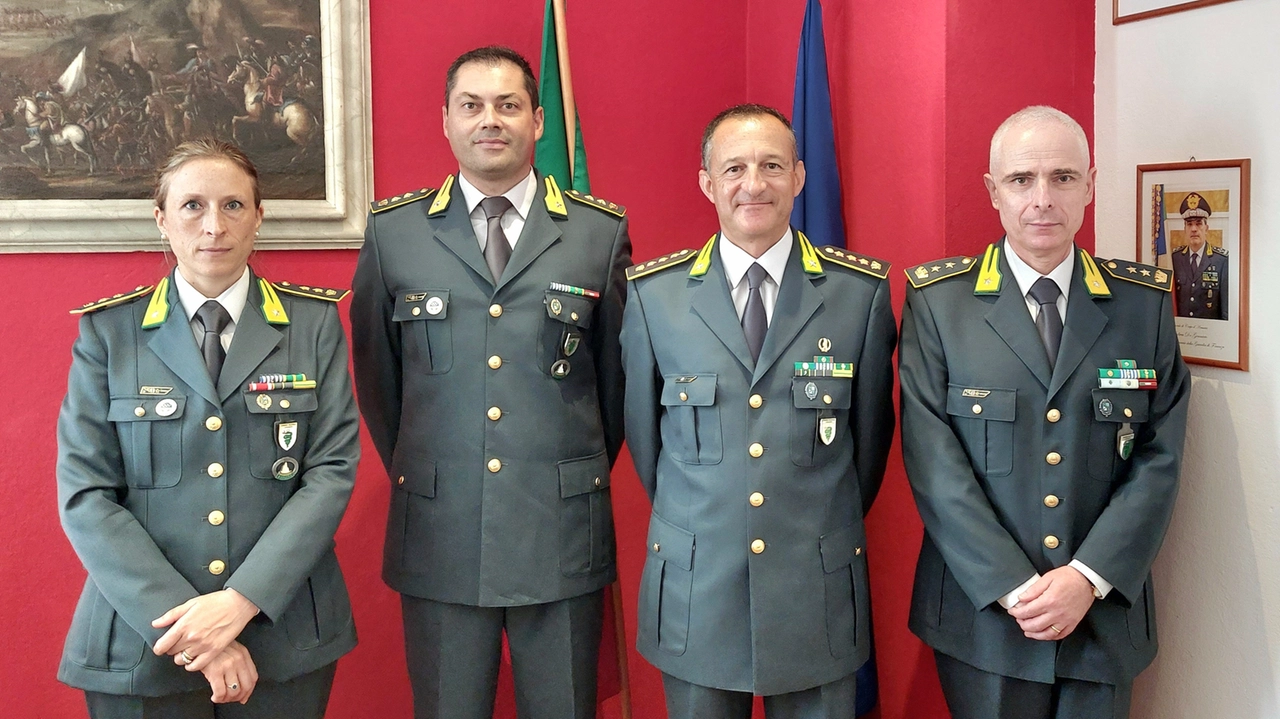 Da sinistra Ten. Col. D’Angelo, Ten. Col. Emanuele, Col. t.ST Samaja e Ten.Col. Pisani