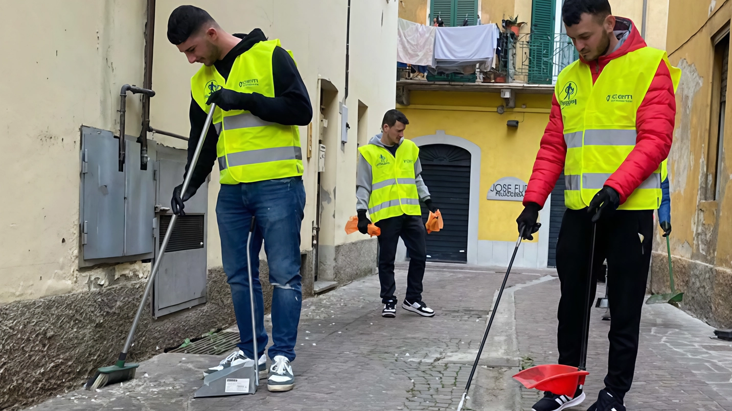 Cassano d’Adda, cinque giovani amici fanno le pulizie di primavera
