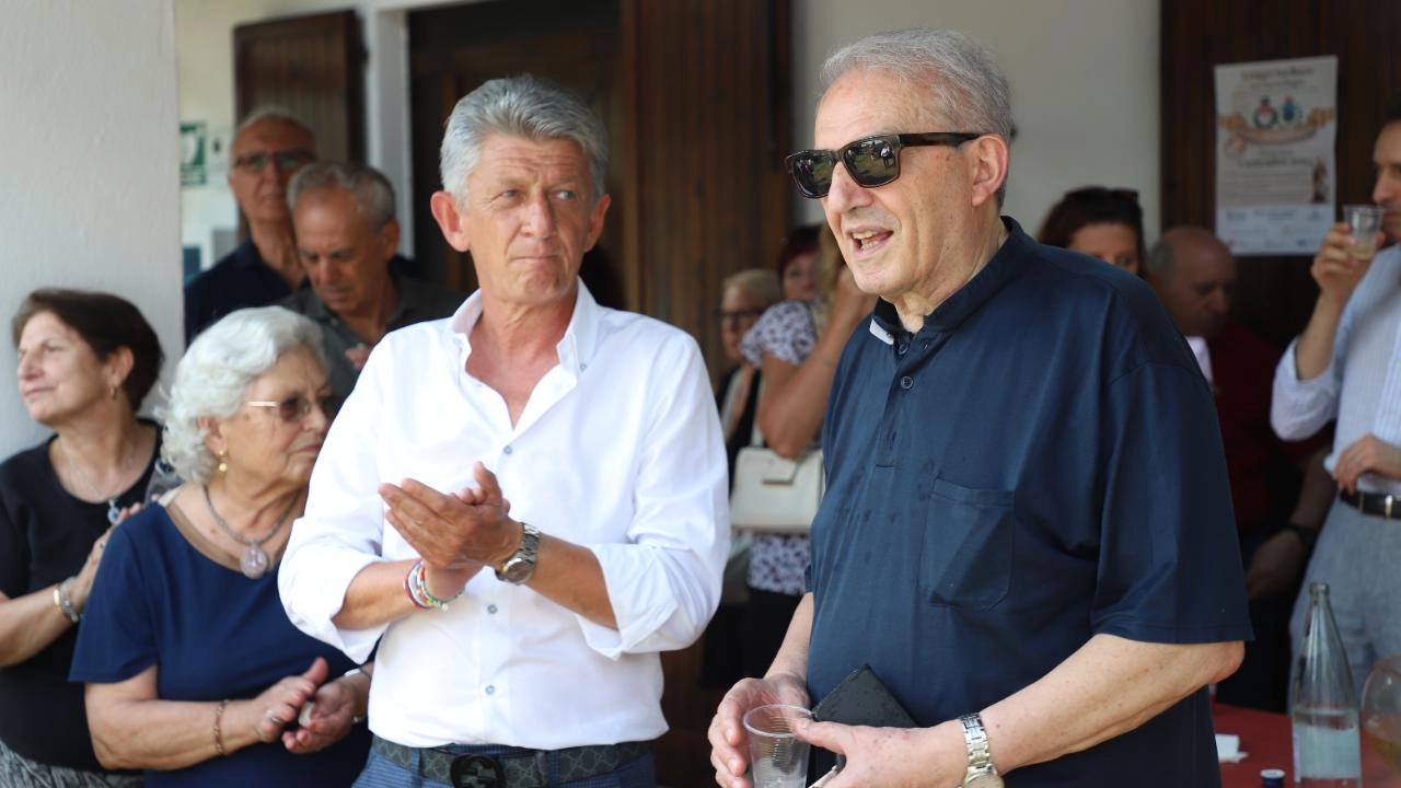 Don Ambrogio con Roberto Scazzosi