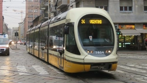 Un tram a Milano