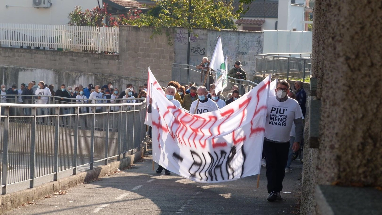 Una protesta relativa al quarto binario