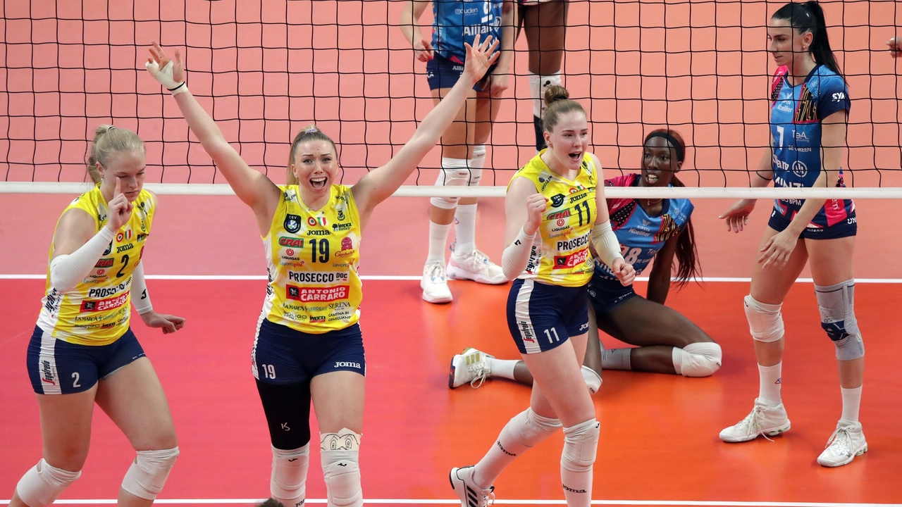 Volley femminile, Conegliano stende Milano al tie-break e conquista la Champions League