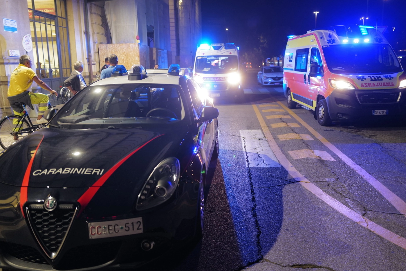 Sul posto carabinieri e ambulanza (Archivio)