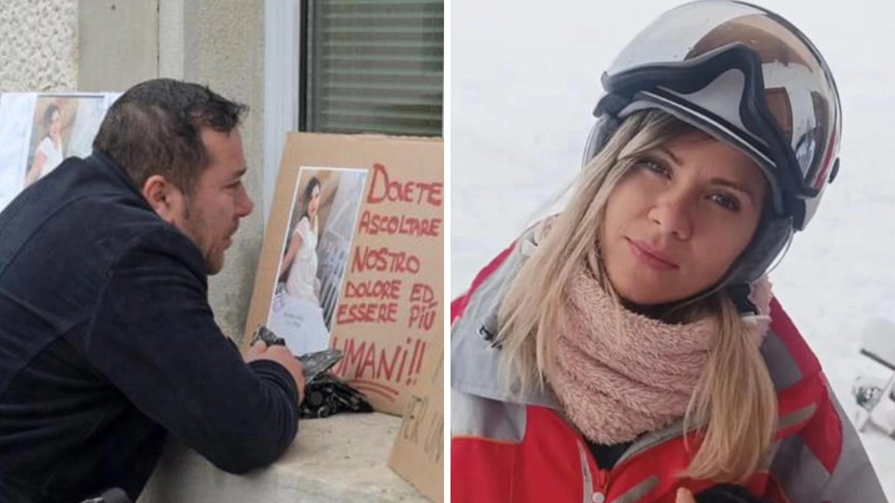 Andreea Mihaela Antochi morta a 30 anni A sinistra il marito al sit-in davanti al San Matteo