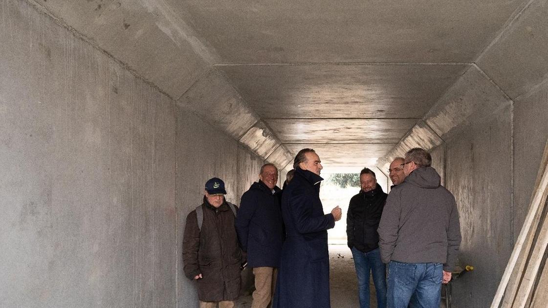 Sottopasso lungo la provinciale 107. Mostrato il tunnel in anteprima