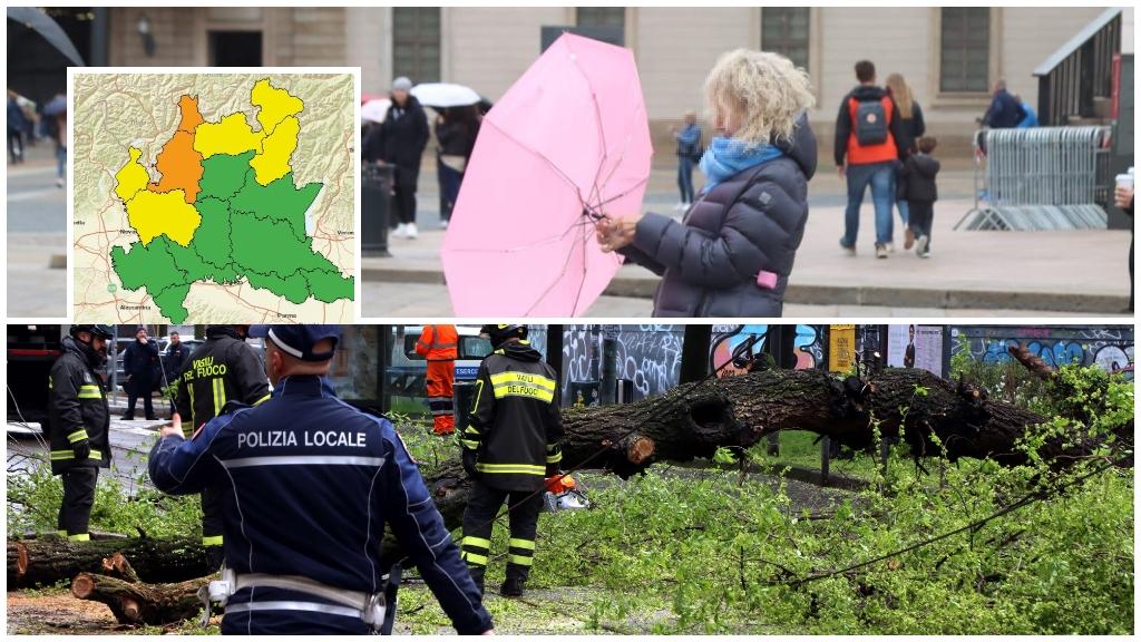 Vento senza tregua a Milano, un’altra allerta meteo: raffiche fino a 80 km/h in Lombardia