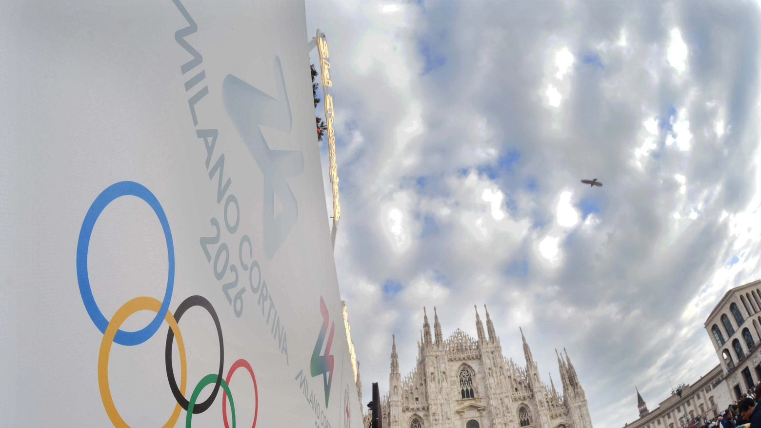 Il logo delle Olimpiadi di Milano-Cortina