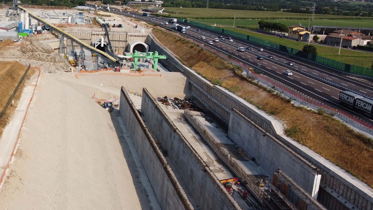 Cantiere dell’alta velocità a Lonato