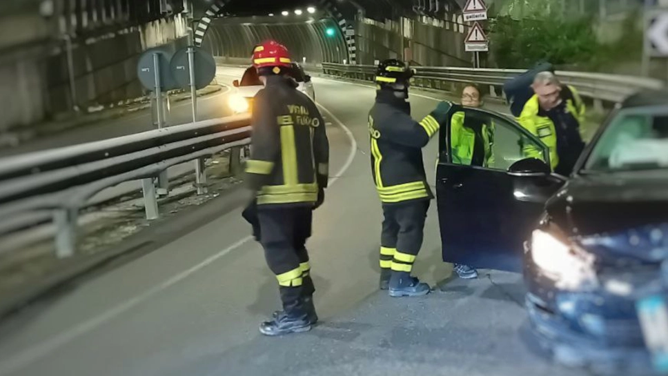 L'incidente allo svincolo della 36