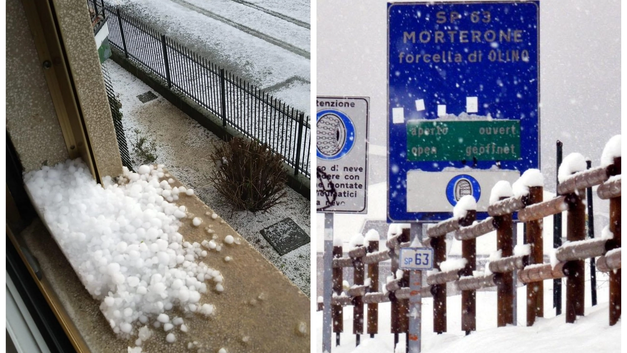 Grandine e neve, maltempo nella settimana di Pasqua