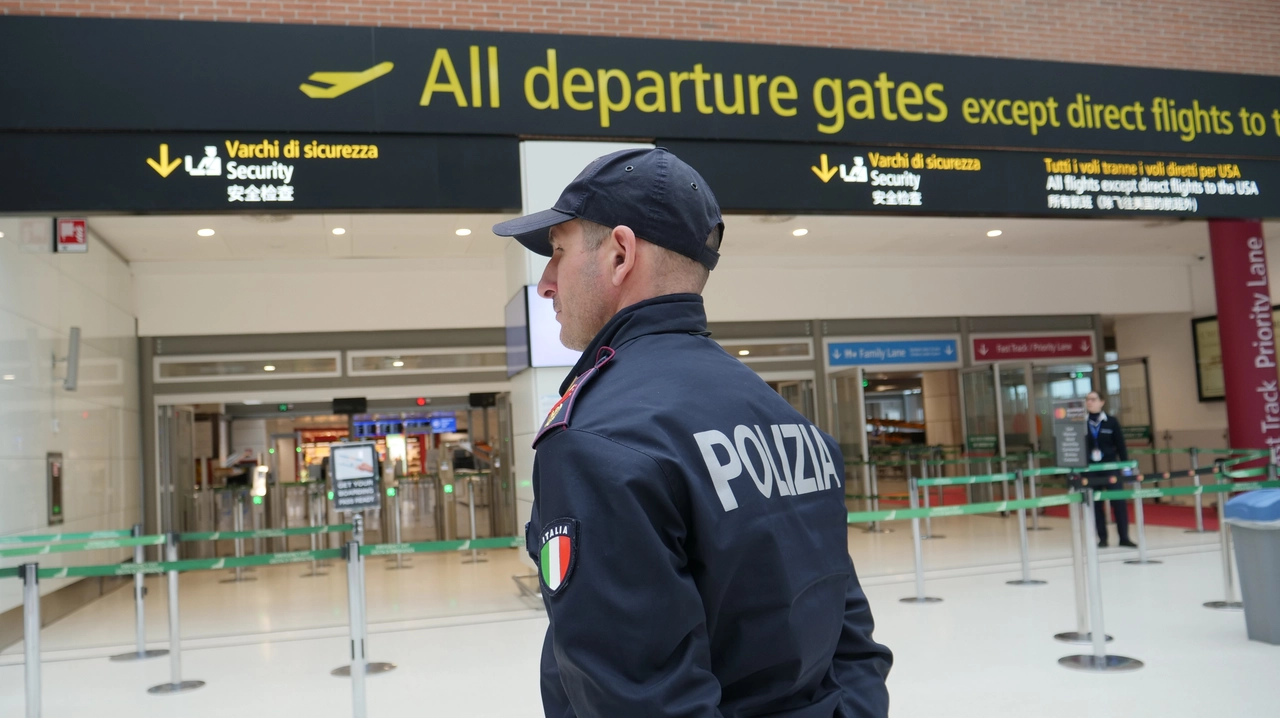 La donna è stata arrestata dalla polizia di frontiera (foto di repertorio)