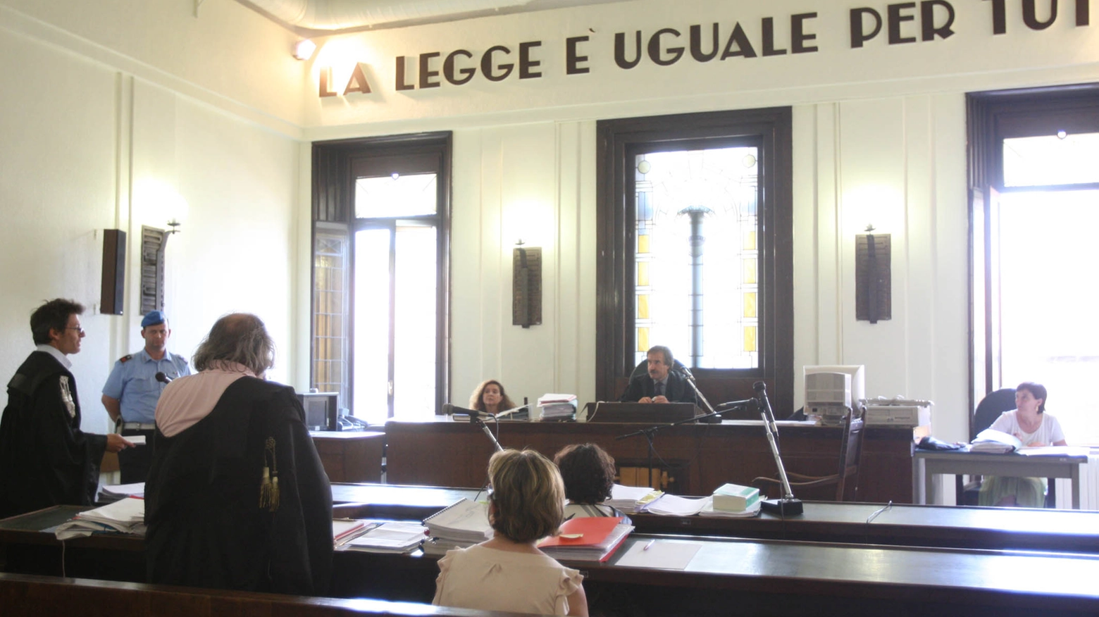 Un'aula di un tribunale (immagine d'archivio)