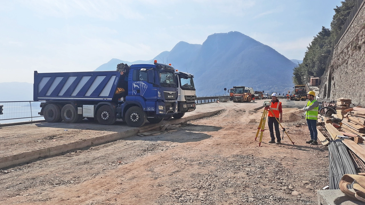 Cantiere variante della Tremezzina