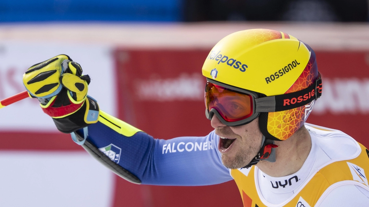 Mattia Casse, azzurro di sci alpino e atleta generoso