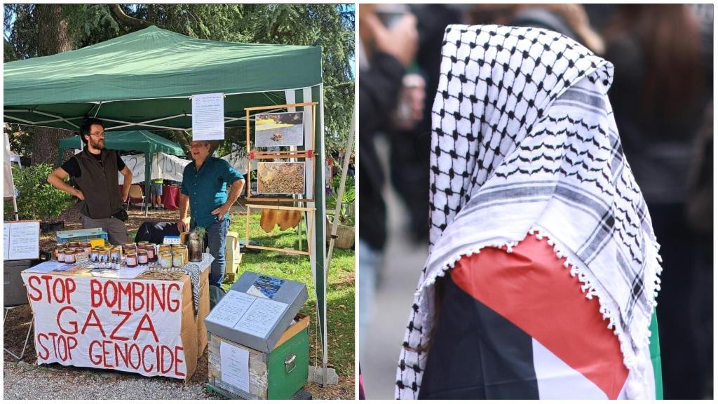 Desio, espone striscione “pro Gaza”: apicoltore multato