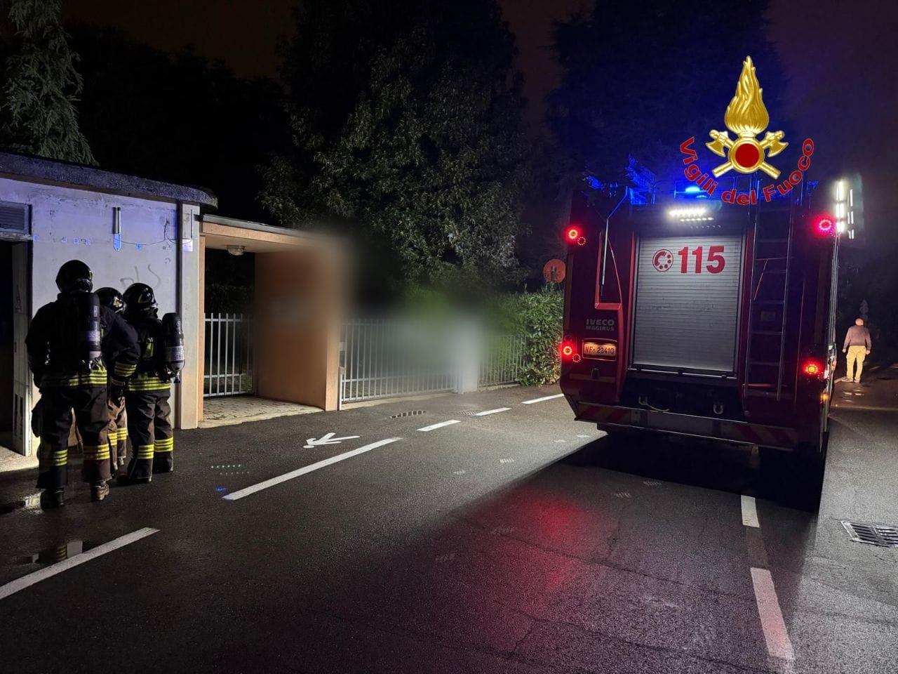 Lodi, prende fuoco una cabina elettrica: allarme in serata