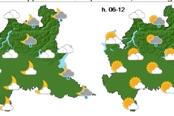 Meteo sabato 4 maggio (bollettino meteo Arpa Lombardia)