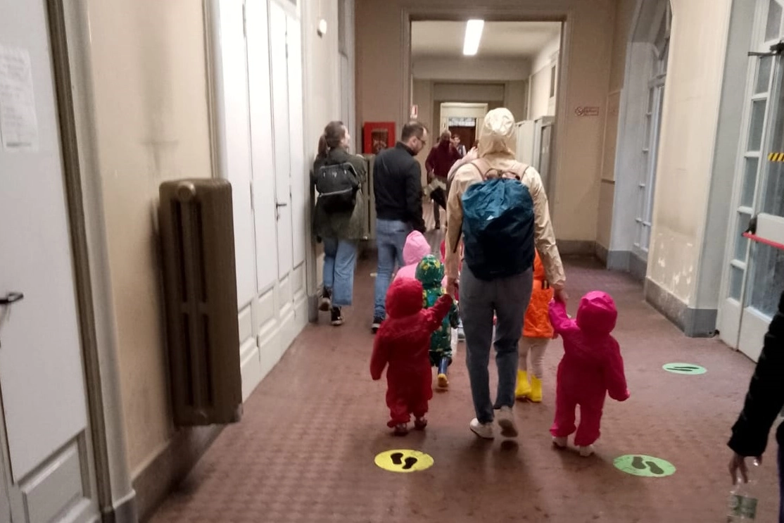 I bambini dell'asilo portati in municipio a Monza