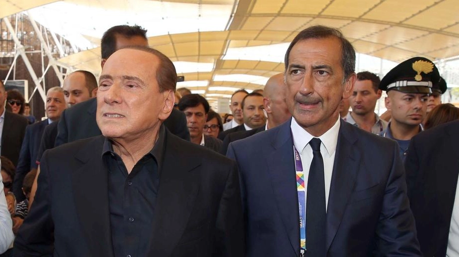 Silvio Berlusconi e Giuseppe Sala in uno scatto di qualche anno fa (Archivio)