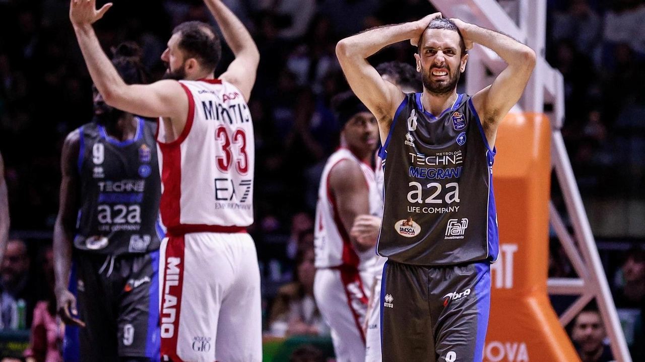 Nella semifinale di Coppa Italia contro Milano la Germani ha lottato. Nei momenti decisivi ha pagato la serata no del leader Della Valle. .