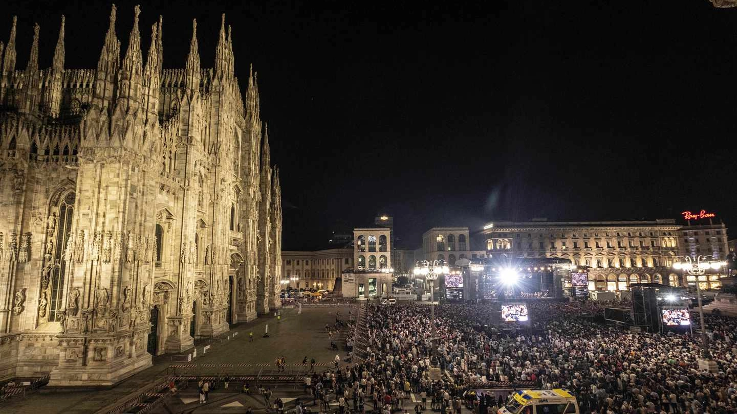 Una passata edizione del Concerto per Milano in piazza Duomo