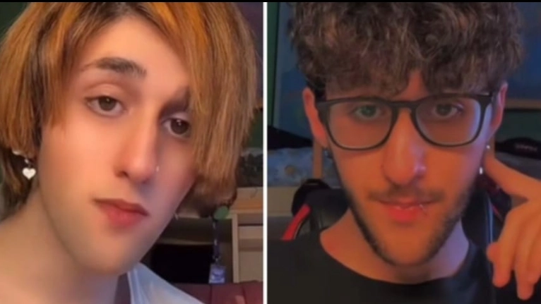 Due immagini di Davide/Alexandra Garufi (da TikTok)