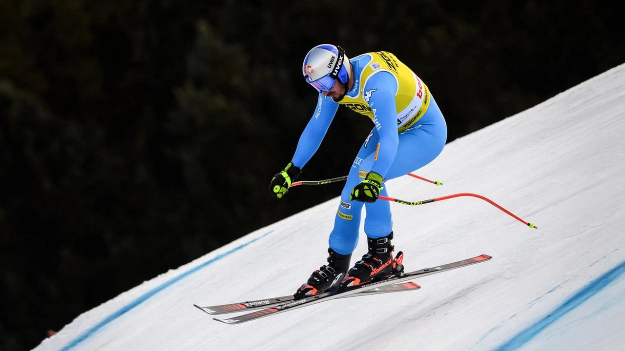 Dominik Paris in azione sulla Stelvio