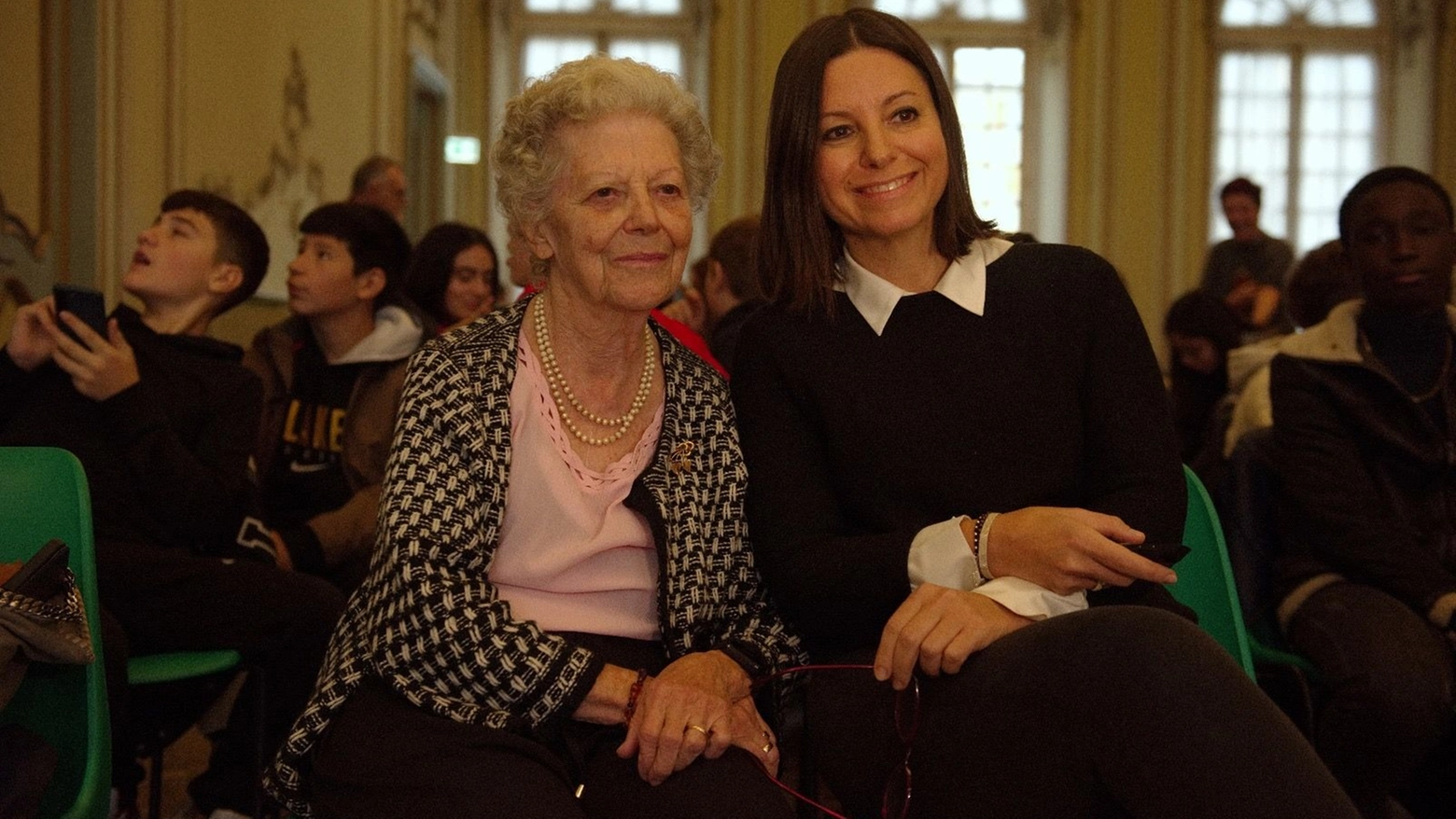 Amalia Ercoli Finzi, ingegnera aeronautica, con Elvina, ingegnera nucleare