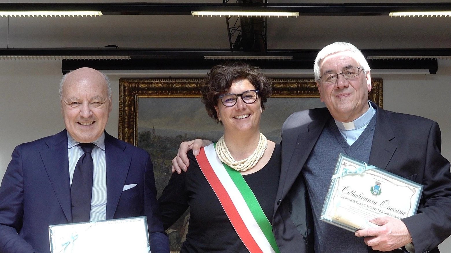 A Beppe Marotta e don Franco Gallivanone la cittadinanza onoraria