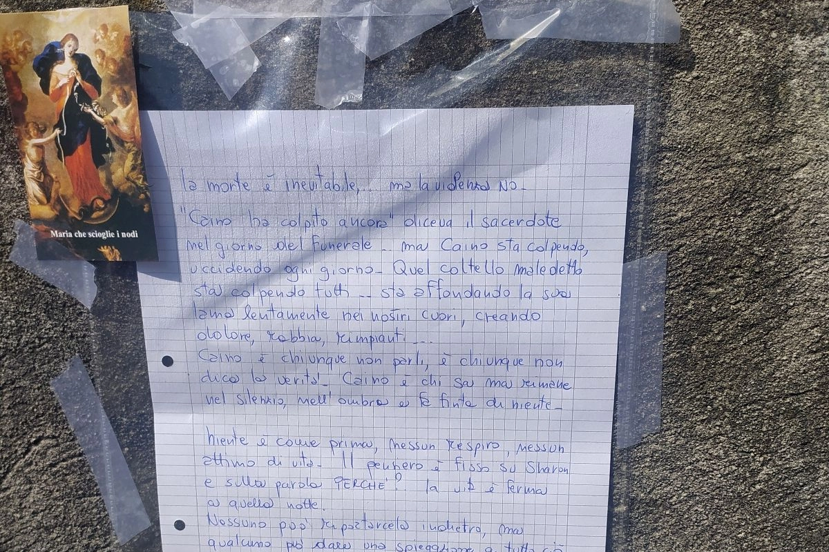 La lettera anonima apparsa in via Castegnate