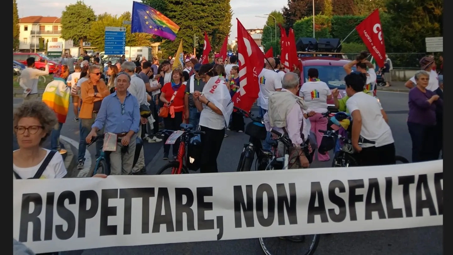 Manifestazione contro la  Pedemontana