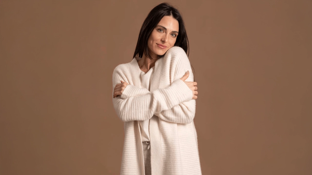 Cardigan pesante vaniglia