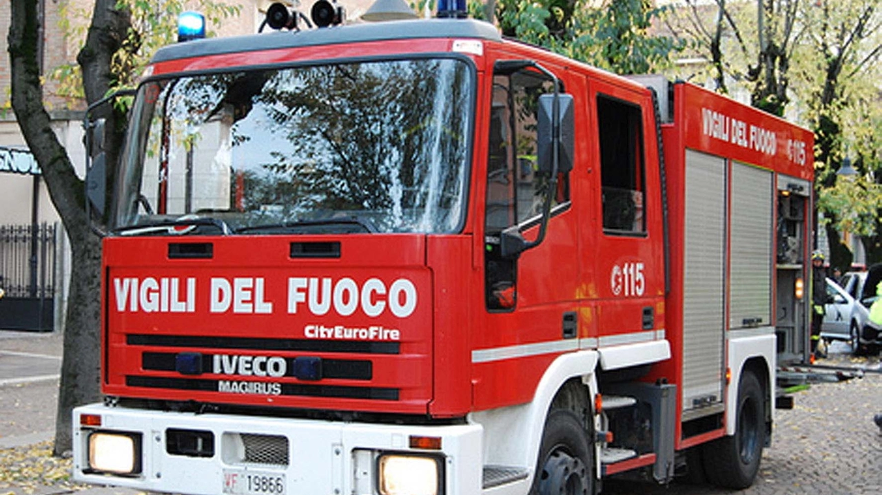 In azione a Nerviano i Vigili del fuoco