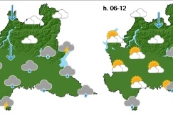 Domenica ancora maltempo: le previsioni meteo di Arpa Lombardia