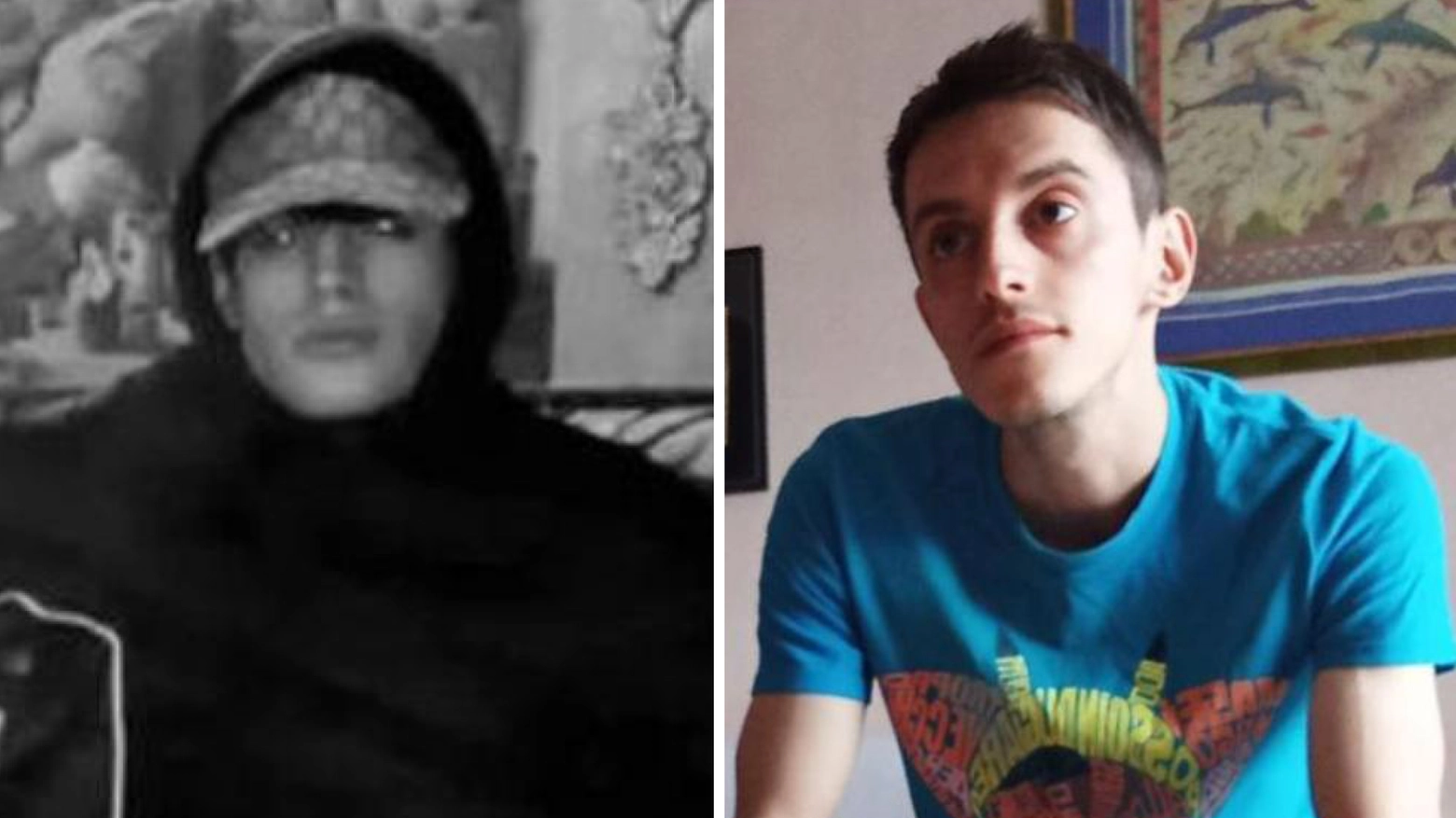 A sinistra, Daniele Rezza, il ragazzo di 19 anni che ha confessato di aver ucciso Manuel Mastapasqua