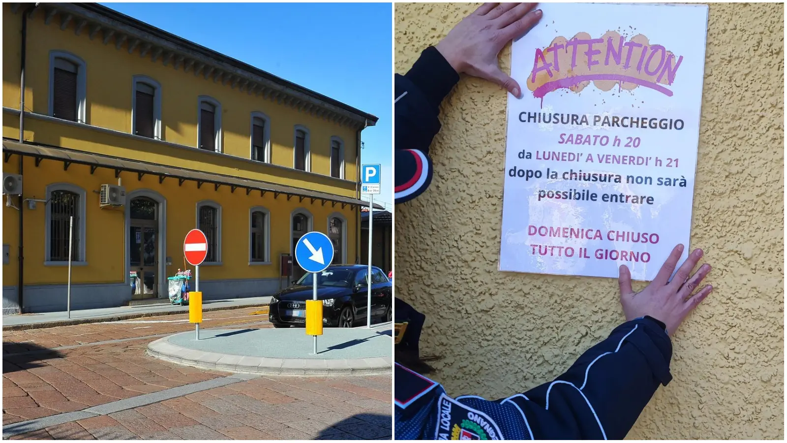 Legnano, resta chiuso nel parking e per uscire forza il cancello: denunciato