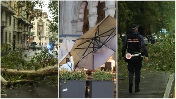 Nubifragio su Milano: tempesta in piazza del Duomo, turisti in fuga e alberi caduti