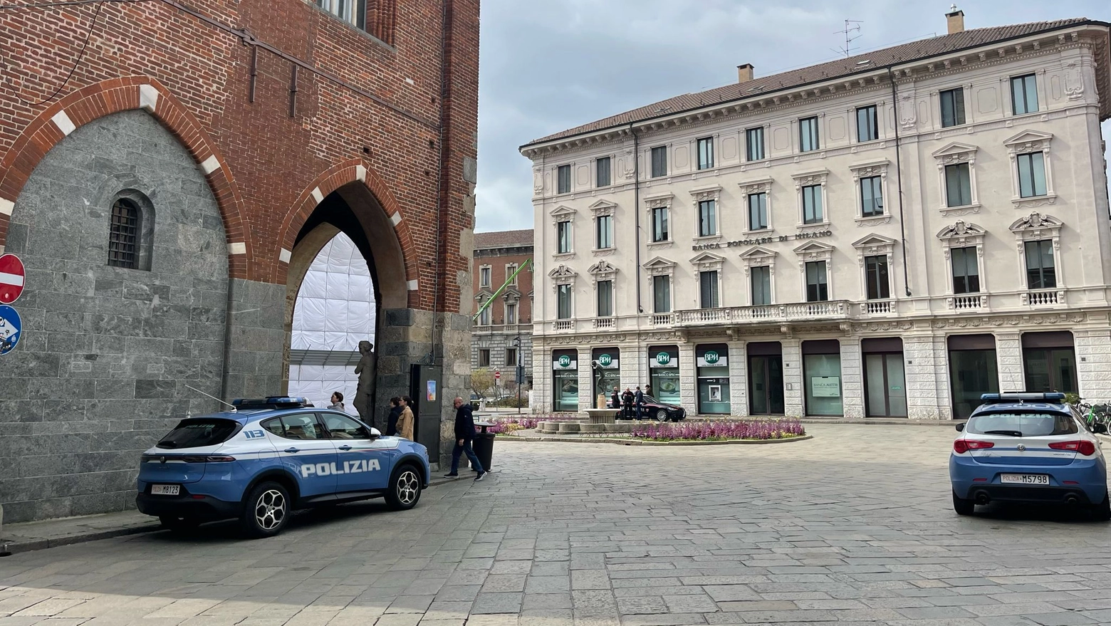 Polizia in azione a Monza