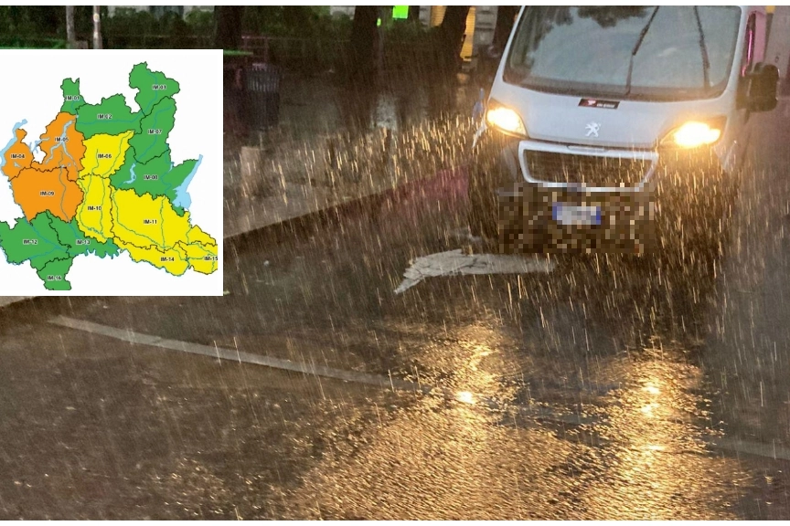 Maltempo: allerta meteo in Lombardia. Le zone più a rischio