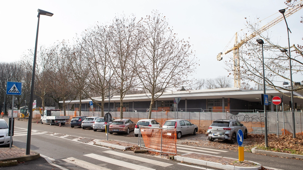 Un’immagine del cantiere di via Isernia