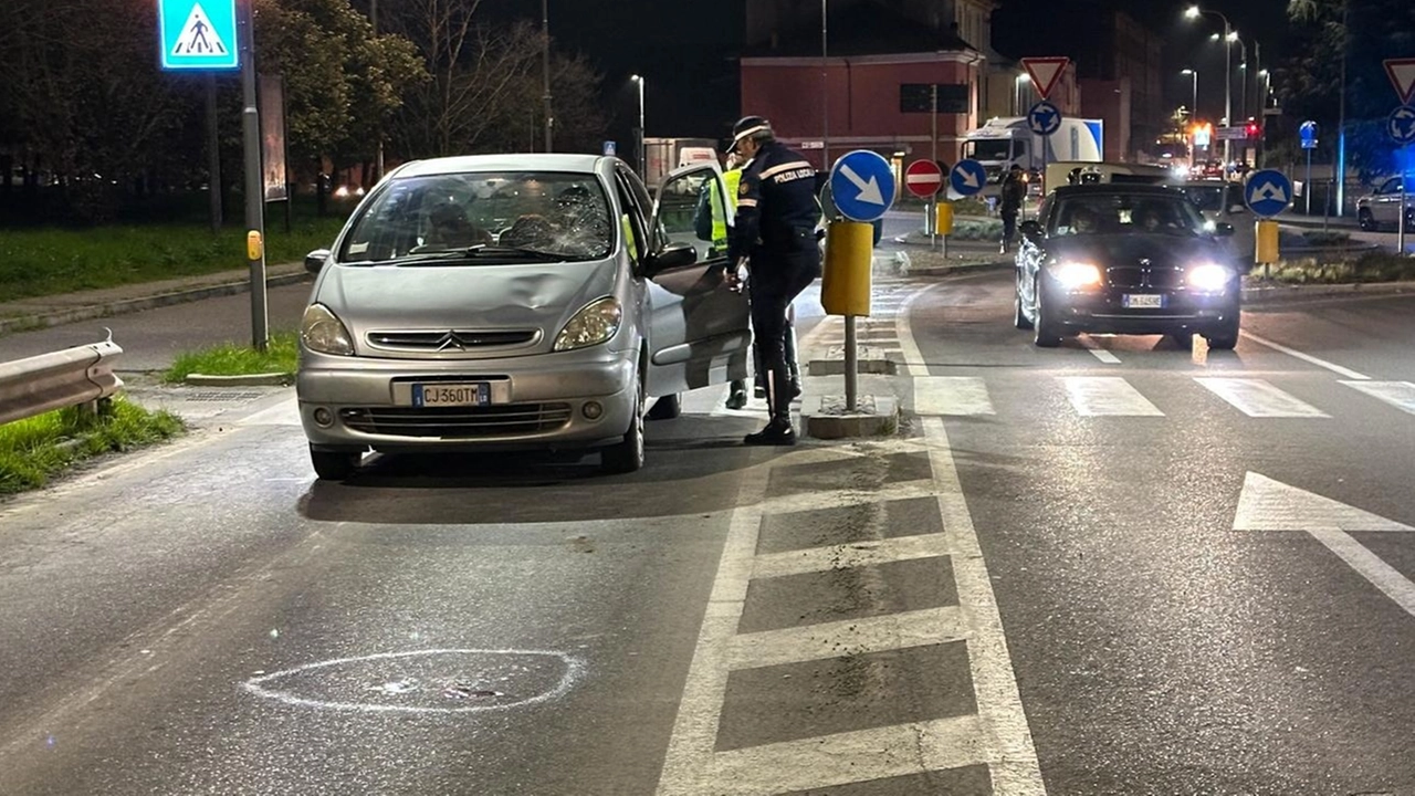 La polizia locale in campo per i rilievi