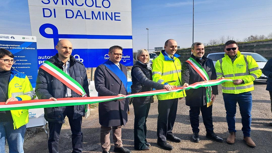 L’inaugurazione del nuovo svincolo di Dalmine sulla A4