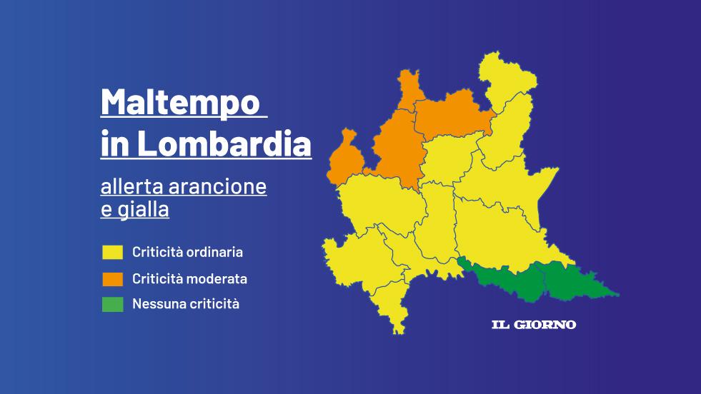 Violenti Temporali E Maltempo Allerta Arancione In Lombardia Le Zone