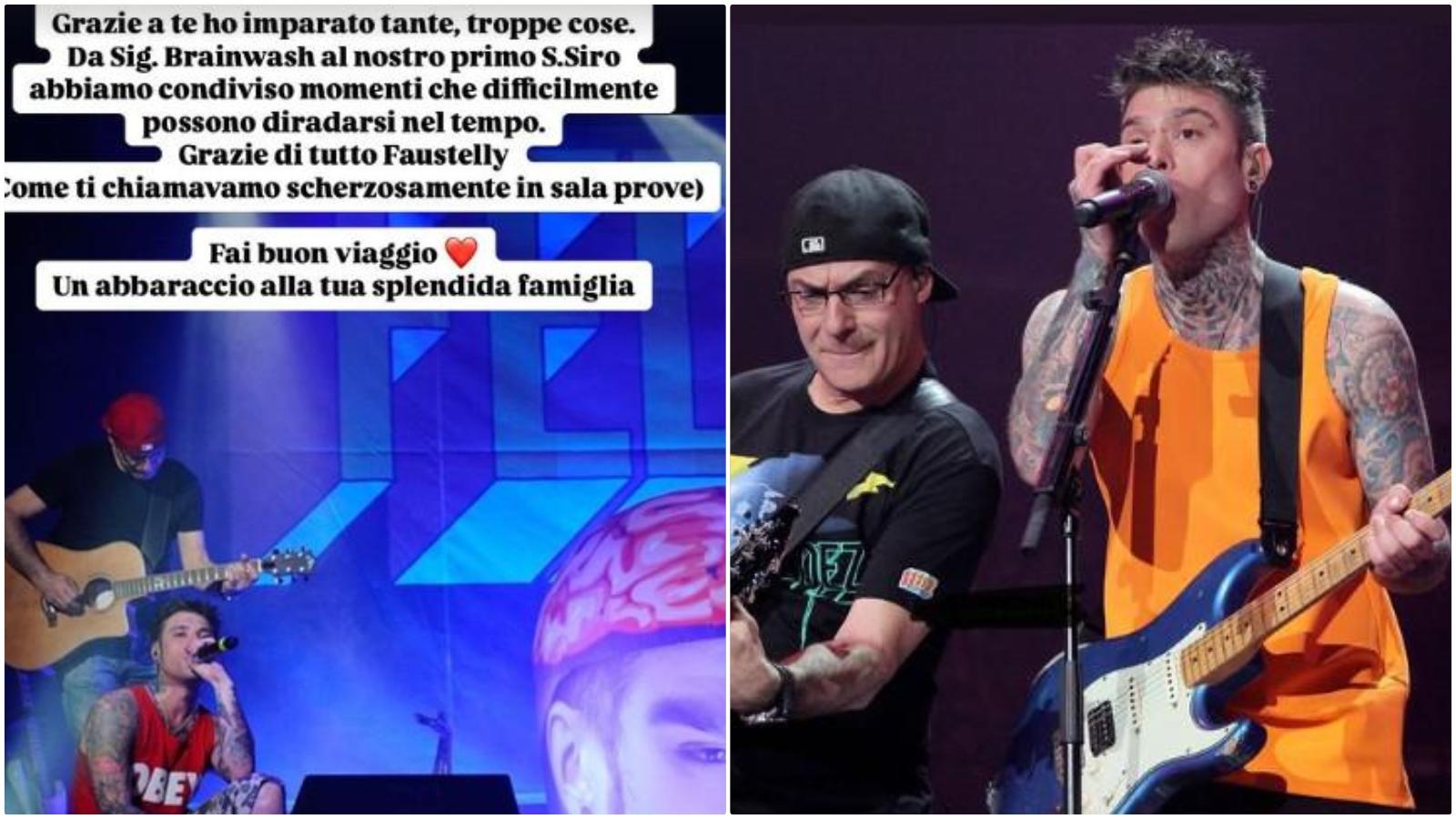 Fedez saluta così Fausto Cogliati: “Grazie di tutto, Faustelly. Ricordo il nostro primo San Siro...”