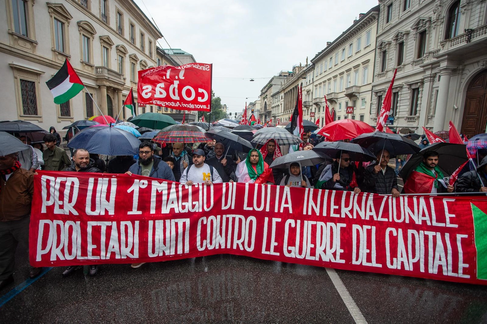 Primo Maggio a Milano, la manifestazione organizzata da Si Cobas (Foto Davide Canella)