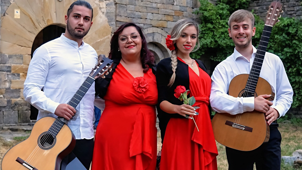 Il Mefitis Quartet: Pietro Cantisani, Tiziana Lobosco, Valeria Veltro e Gaetano Agoglia